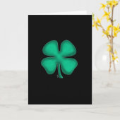 黒いアイルランドのグリーティングカード カード (黄色い花)