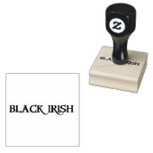 黒いアイルランドの大きなゴムのスタンプwハンドル ラバースタンプ (押印)