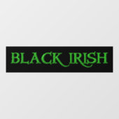 黒いアイルランドの大きな緑の黒い窓がぴり付く ウィンドウサイン (シート)