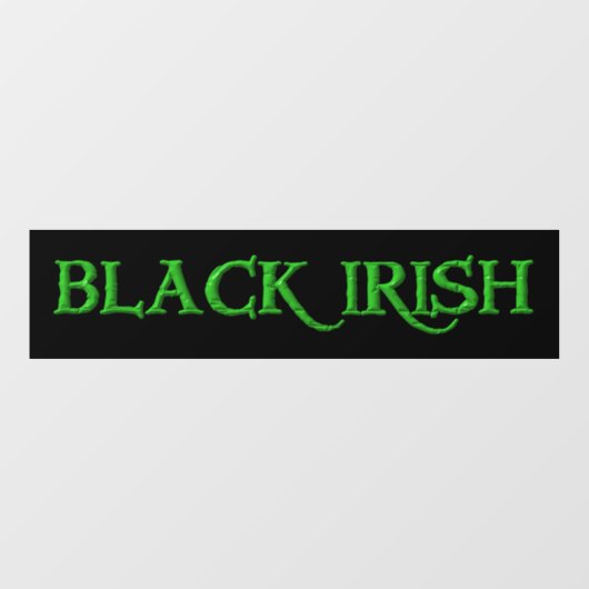 黒いアイルランドの大きな緑の黒い窓がぴり付く ウィンドウサイン (シート)