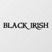 黒いアイルランド人はウィンドウを通してバックスティックを執着する ウィンドウサイン (シート)