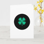 黒いアイルランド語のグリーティングカード(縦) カード (黄色い花)