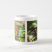 黒いアゲハチョウバタフライ#2 – マグカップ (中央)