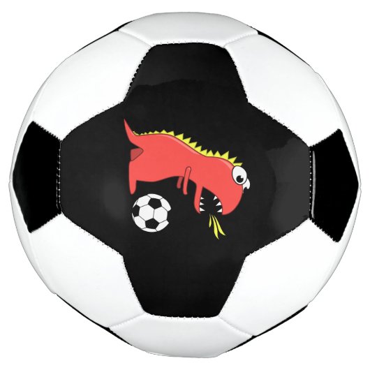 黒いアニおもしろいオの恐竜サッカー サッカーボール (回転)