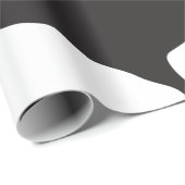 黒いアヒルの鳥アイコン ラッピングペーパー (ロールコーナー)