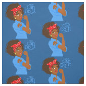 黒いアフリカのロージー私たちが出来るリベッター ファブリック (見本)