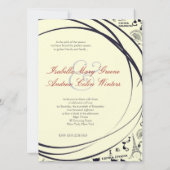 黒いアリストチャッツ - フランスの情熱 招待状 (裏面)