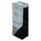 黒いアルザスのシルエット ワインギフトバッグ (裏面アングル)