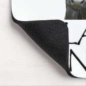 黒いアンガス マウスパッド (コーナー)