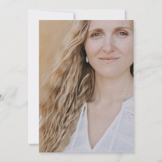 黒いアーチ写真永遠に我々のハート死 案内状 (裏面)