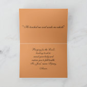 黒いイエス彼は私に触れて元気になる カード (内部)