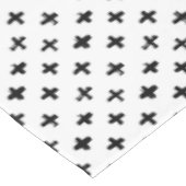 黒いインクは十字パターンをかき立てます テーブルクロス (アングル)