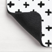 黒いインクは十字パターンをかき立てます マウスパッド (コーナー)