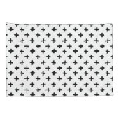 黒いインクは十字パターンをかき立てます 枕カバー (裏面-右)