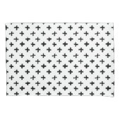 黒いインクは十字パターンをかき立てます 枕カバー (正面左)