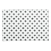 黒いインクは十字パターンをかき立てます 枕カバー (正面右)