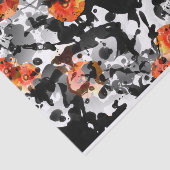 黒いインク及びケシパターン + あなたのbackgr。 及びアイディア 薄葉紙 (詳細)