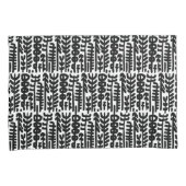 黒いインク打撃の木パターン 枕カバー (正面右)