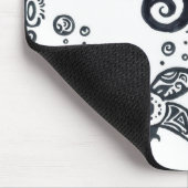 黒いインクmousepadの種族の蝶 マウスパッド (コーナー)