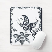 黒いインクmousepadの種族の蝶 マウスパッド (マウス)