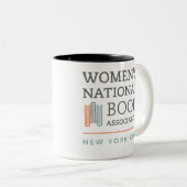 黒いインテリアとのWNBAのマグのニューヨークシティの章 ツートーンマグカップ (正面右)