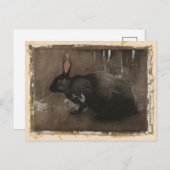 黒いウサギ | ジョセフ・クラホール ポストカード (正面/裏面)
