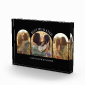 黒いエレガントア数々のチの最高の写真母 フォトブロック (右)