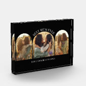 黒いエレガントア数々のチの最高の写真母 フォトブロック (左)