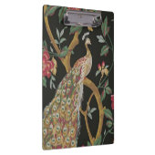 黒いエレガントクリップボード上の孔雀 クリップボード (右)