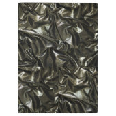 黒いエレガントサテンルックのクリップボード クリップボード (裏面)