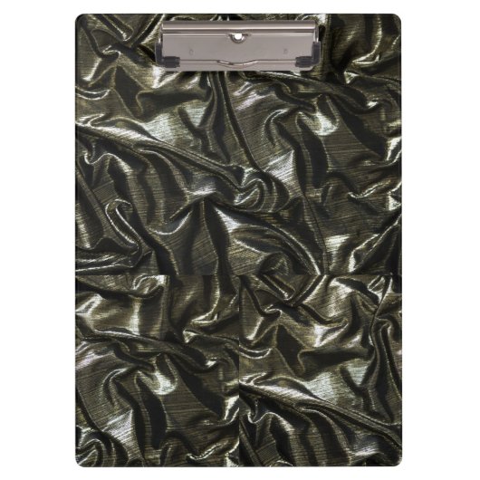 黒いエレガントサテンルックのクリップボード クリップボード (正面)
