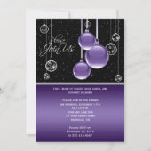 黒いエレガントパーティー 招待状 (正面)