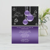 黒いエレガントパーティー 招待状 (スタンド正面)