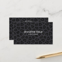 黒いエレガントヒョウ斑点