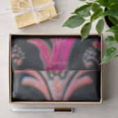 黒いエレガントリーガルスパイダーアート 薄葉紙 (ギフト)