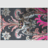 黒いエレガントリーガルスパイダーアート 薄葉紙 (正面)