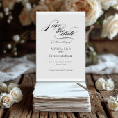 黒いエレガント書道の招待を保存 招待状