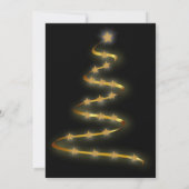 黒いエレガント続星 招待状 (裏面)