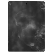 黒いエレガント金ゴールドきらびやかな幾何学的 クリップボード (裏面)