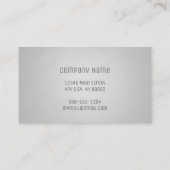 黒いエレガントChalkboardグラデーション名刺 名刺 (裏面)