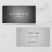 黒いエレガントChalkboardグラデーション名刺 名刺 (正面/裏面)