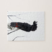 黒いオウムクイーンズランドオーストラリア ジグソーパズル (横)