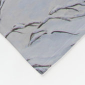 黒いオオカミ フリースブランケット (角)