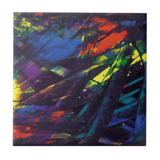 黒いオパール タイル (正面)