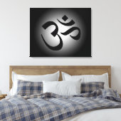 黒いオブジェクトモデル記号 キャンバスプリント (インサイチュ (寝室))