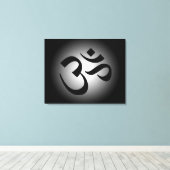 黒いオブジェクトモデル記号 キャンバスプリント (インサイチュ (ウッドフロア))