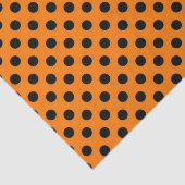 黒いオレンジ水玉模様パターンティッシュペーパー 薄葉紙 (詳細)