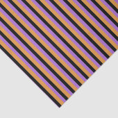 黒いオレンジ紫色のストライプ 薄葉紙 (詳細)