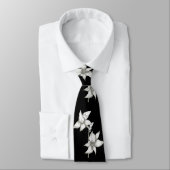 黒いオーキッドタイ ネクタイ (タイ)