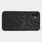 黒いオーナメントテクスチャCase-Mateがほとんど存在しない Case-Mate iPhoneケース (裏面(横))